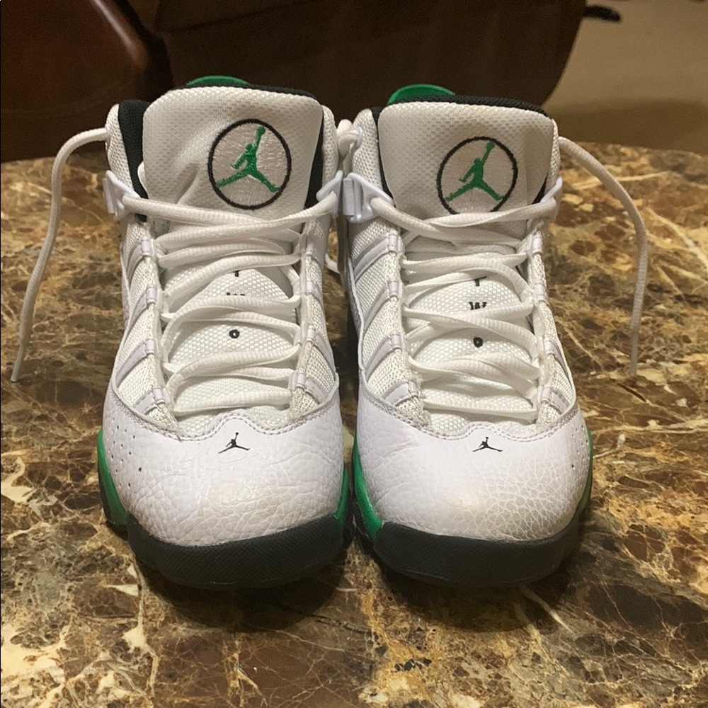 Jordan Kids Sneakers White and Green